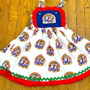 OOAK custom made Disney rainbow 🌈  girls dress